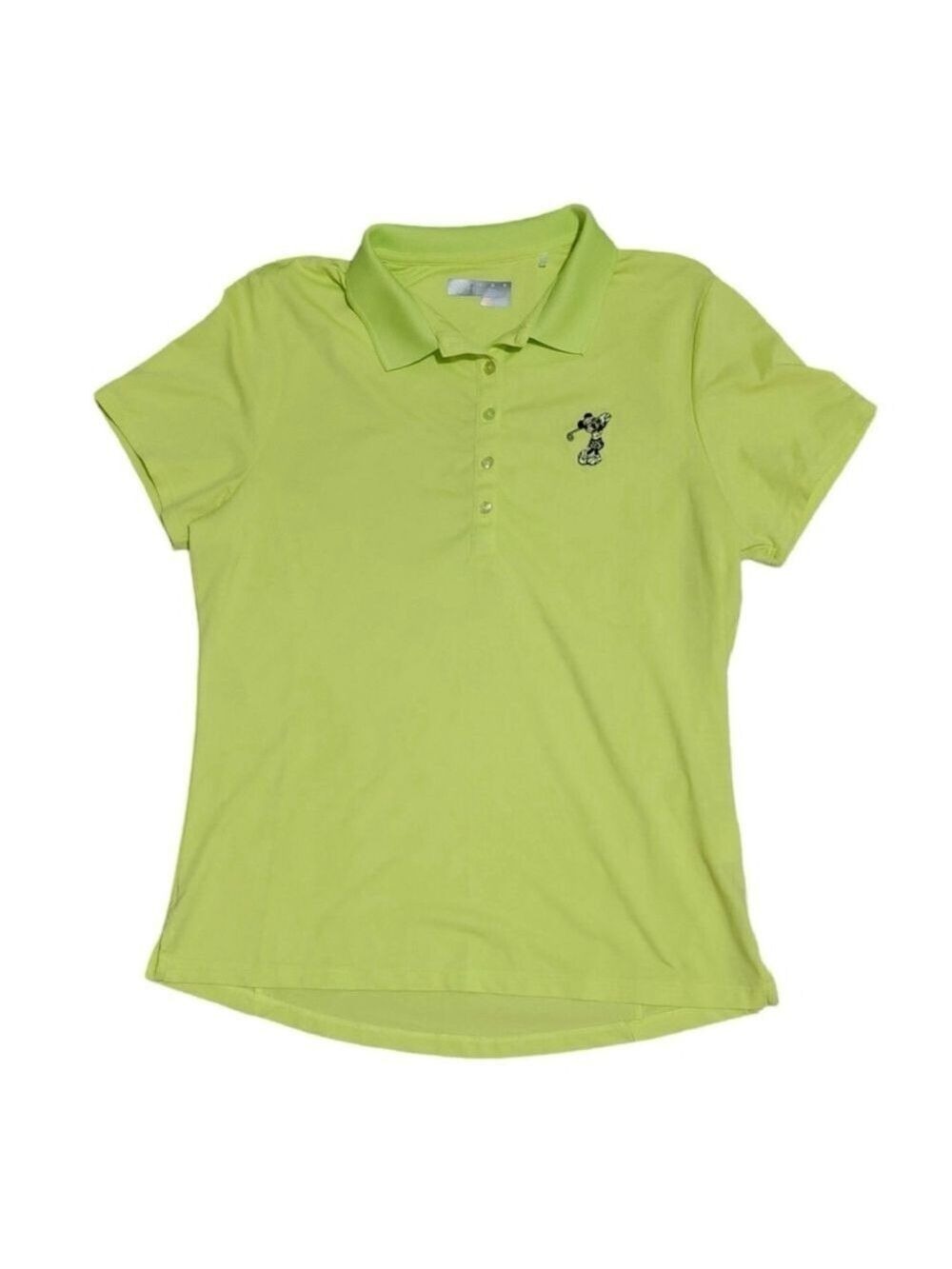 Rare Callaway Disney Minnie Mouse Lime Green Golf Polo Shirt , L